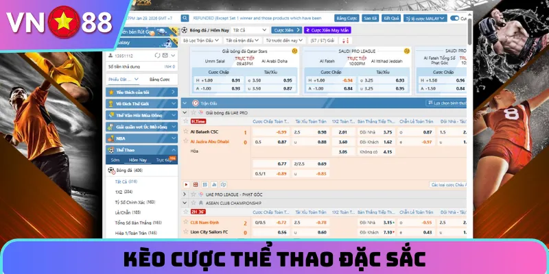 VN 88 Là Nhà Cái Uy Tín - Truy Cập Cá Cược Kiếm Thưởng Khủng 3 Kèo thể thao chất lượng và đa dạng